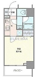 CREVISTA南千住 1Kの間取図画像