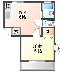 間取図画像 1DK