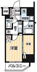 東京メトロ日比谷線 南千住駅 徒歩5分の賃貸マンション 2階2Kの間取り