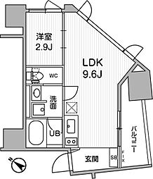 ニド巣鴨 1LDKの間取図画像