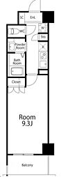 千葉ポートイースト 1Kの間取図画像