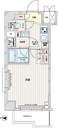 ルーブル本羽田 1Kの間取図画像