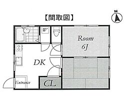コーポ・ユー 2DKの間取図画像