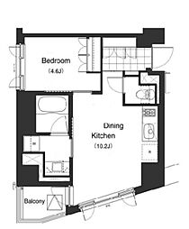PRIMEURBAN本駒込 1DKの間取図画像