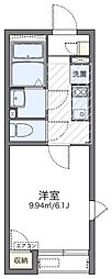 レオネクストKアパートメント 1階1Kの間取り