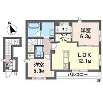 レオーネ本町　Ｃ 00201 ｜ 神奈川県横浜市港北区日吉本町３丁目933-934（賃貸アパート2LDK・2階・64.46㎡） その2