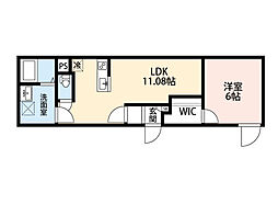 文京区大塚2丁目マンション 1LDKの間取図画像