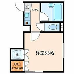 BigZEN2 1Kの間取図画像