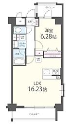 アファン大山 1LDKの間取図画像