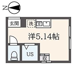 House5 ワンルームの間取図画像