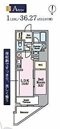 リビオメゾン東陽町Hutte 1LDKの間取図画像