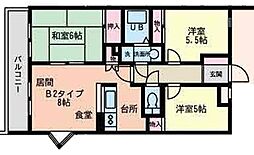 アーバンプレイス橋本 1階3LDKの間取り