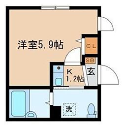 間取図画像 1K