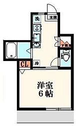 Green Ties 関前 1階1Kの間取り