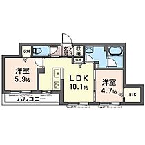 ラ・ヴィエルジュ　I 00302 ｜ 神奈川県横浜市都筑区佐江戸町376-1（賃貸マンション2LDK・3階・49.22㎡） その2