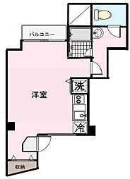 高木ビル ワンルームの間取図画像
