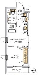 リビオメゾン湯島 1DKの間取図画像