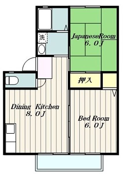 神奈川県伊勢原市桜台４丁目(賃貸アパート2DK・1階・45.34㎡)の写真 その2