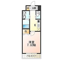 クローバー・ソレイユ南田辺 4階/-