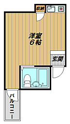 ハウス・グナーデ ワンルームの間取図画像