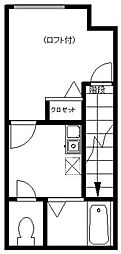 G・Aヒルズ堀切菖蒲園 1Kの間取図画像