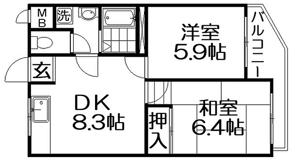 画像2:間取り