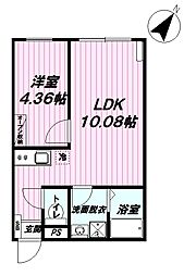 JR青梅線 羽村駅 徒歩10分の賃貸アパート 3階1LDKの間取り