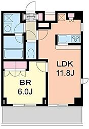 エスティメゾン千石 4階1LDKの間取り