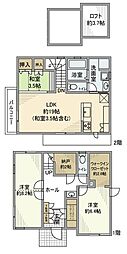和泉戸建 1階2LDKの間取り