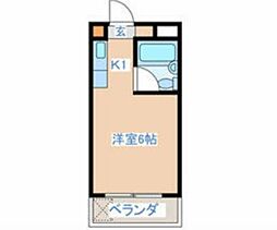 小室ビル 1Kの間取図画像