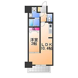 リアライズ宿院 1LDKの間取図画像