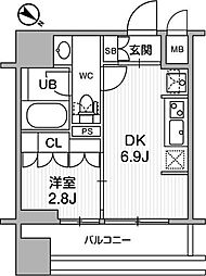 ニド巣鴨 1DKの間取図画像