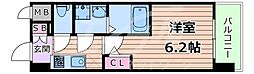 エスリードレジデンス大阪桜ノ宮 1Kの間取図画像