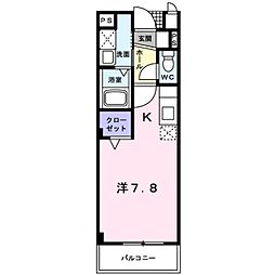 グッデイマンション ワンルームの間取図画像