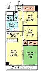 リシャール津久井湖 4階3LDKの間取り