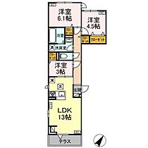 東京都町田市中町２丁目（賃貸アパート3LDK・2階・63.87㎡） その1