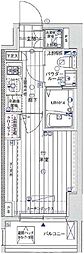 メインステージ南品川 1Kの間取図画像