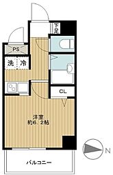 ステージファースト南麻布 1Kの間取図画像