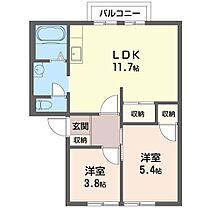 ハイツサンモールII 00102 ｜ 千葉県千葉市稲毛区長沼町63-6（賃貸アパート2LDK・1階・46.67㎡） その2