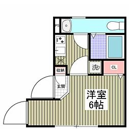 Seasons Residence四谷三丁目 3階1Kの間取り