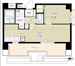 コーボック新小金井 1DKの間取図画像