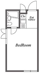 ユーコート桜上水 ワンルームの間取図画像
