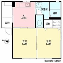 シャーメゾン萌 A0102 ｜ 福岡県筑紫野市原田３丁目17-10（賃貸アパート2K・1階・40.10㎡） その2