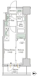 ワンルーフレジデンス新御徒町 1DKの間取図画像