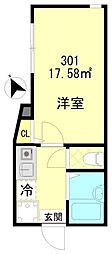 グレース練馬桜台 1Kの間取図画像
