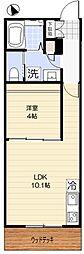Fenice Hakuraku(フェニーチェ白楽) 1LDKの間取図画像
