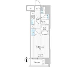 UPPERFIELDWOOD 1Kの間取図画像