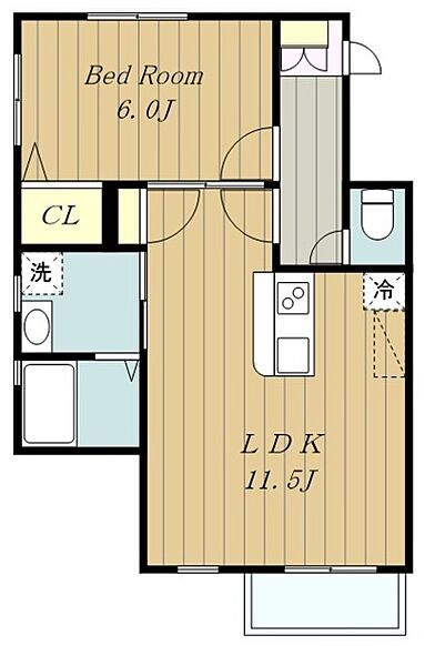 神奈川県座間市緑ケ丘６丁目(賃貸マンション1LDK・4階・41.20㎡)の写真 その2