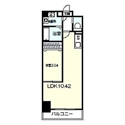 リアライズ宿院 1LDKの間取図画像