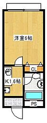 間取図画像 1K